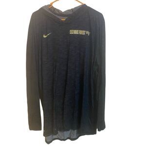 Nike XL Tall hooded wake forest long sleeve charcoal gray